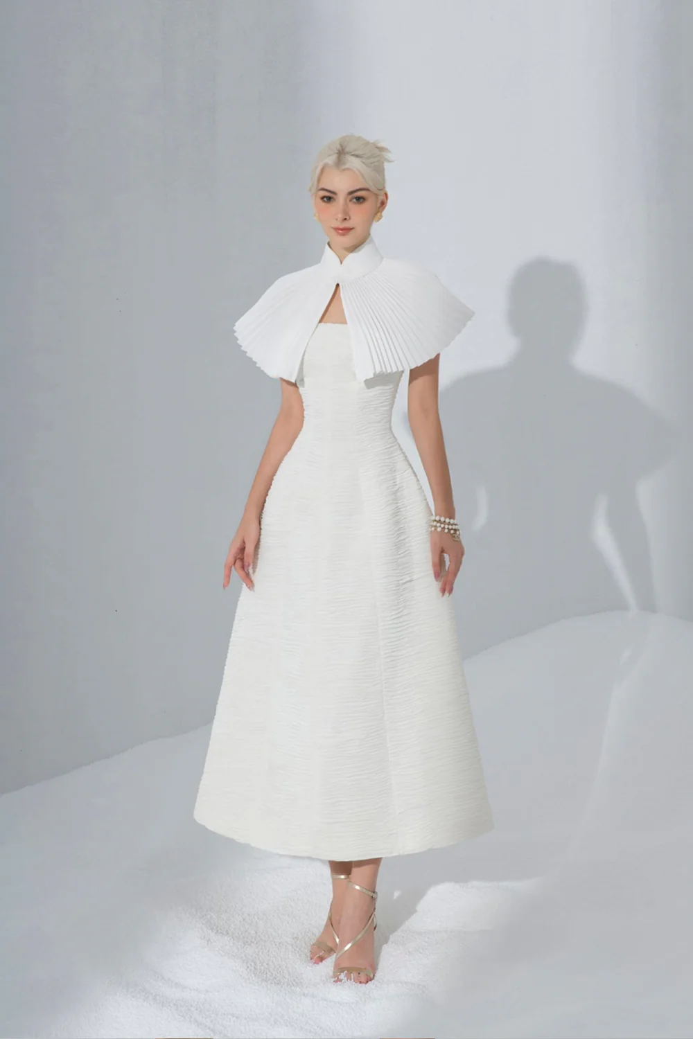 Aisha Pleated Cape - Image 4