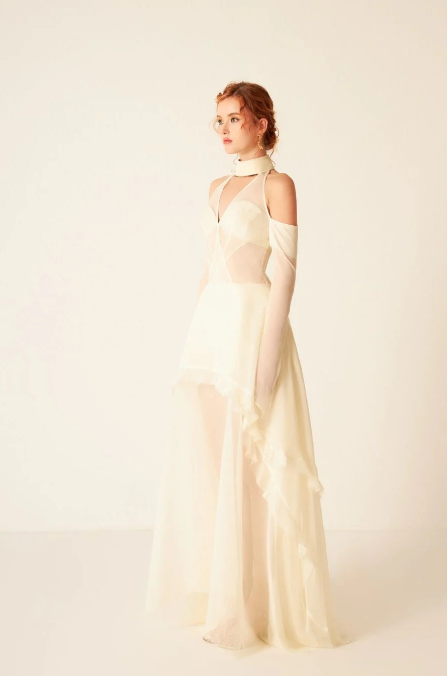 Aphros Chiffon Maxi Dress - Image 4