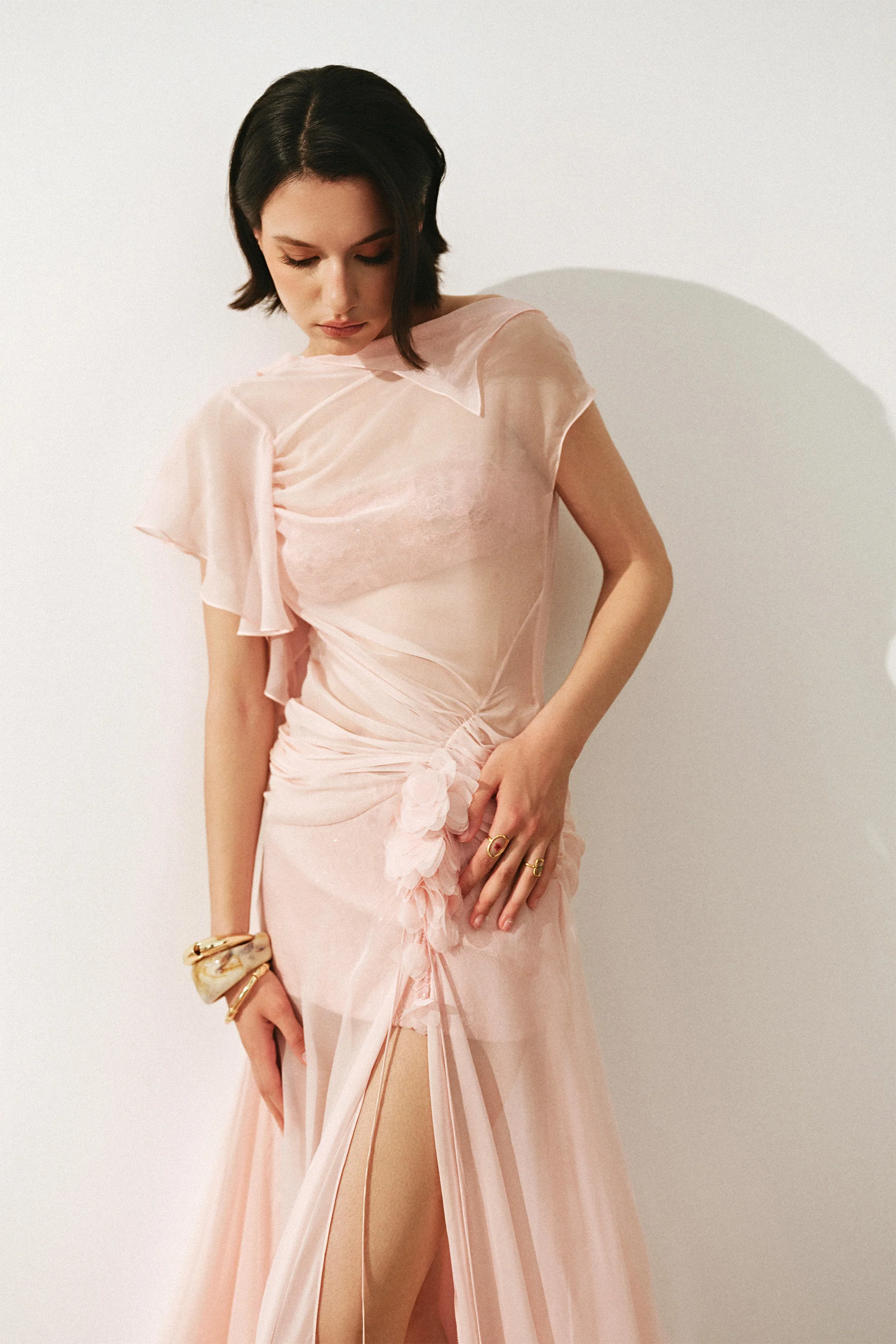 Aurora Backless Sheer Maxi Dress - Image 6