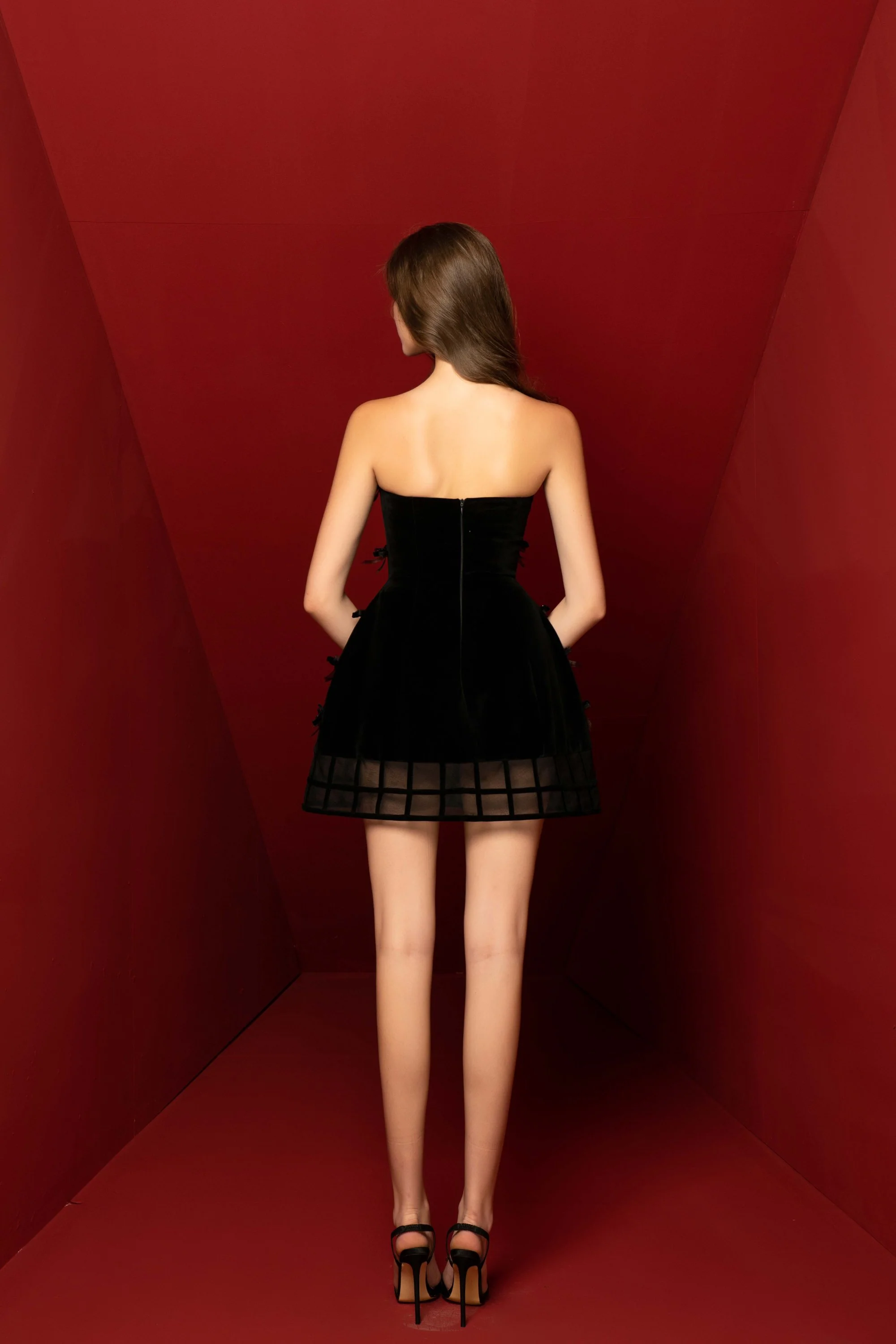Caray Bow Beaded Mini Dress - Image 6