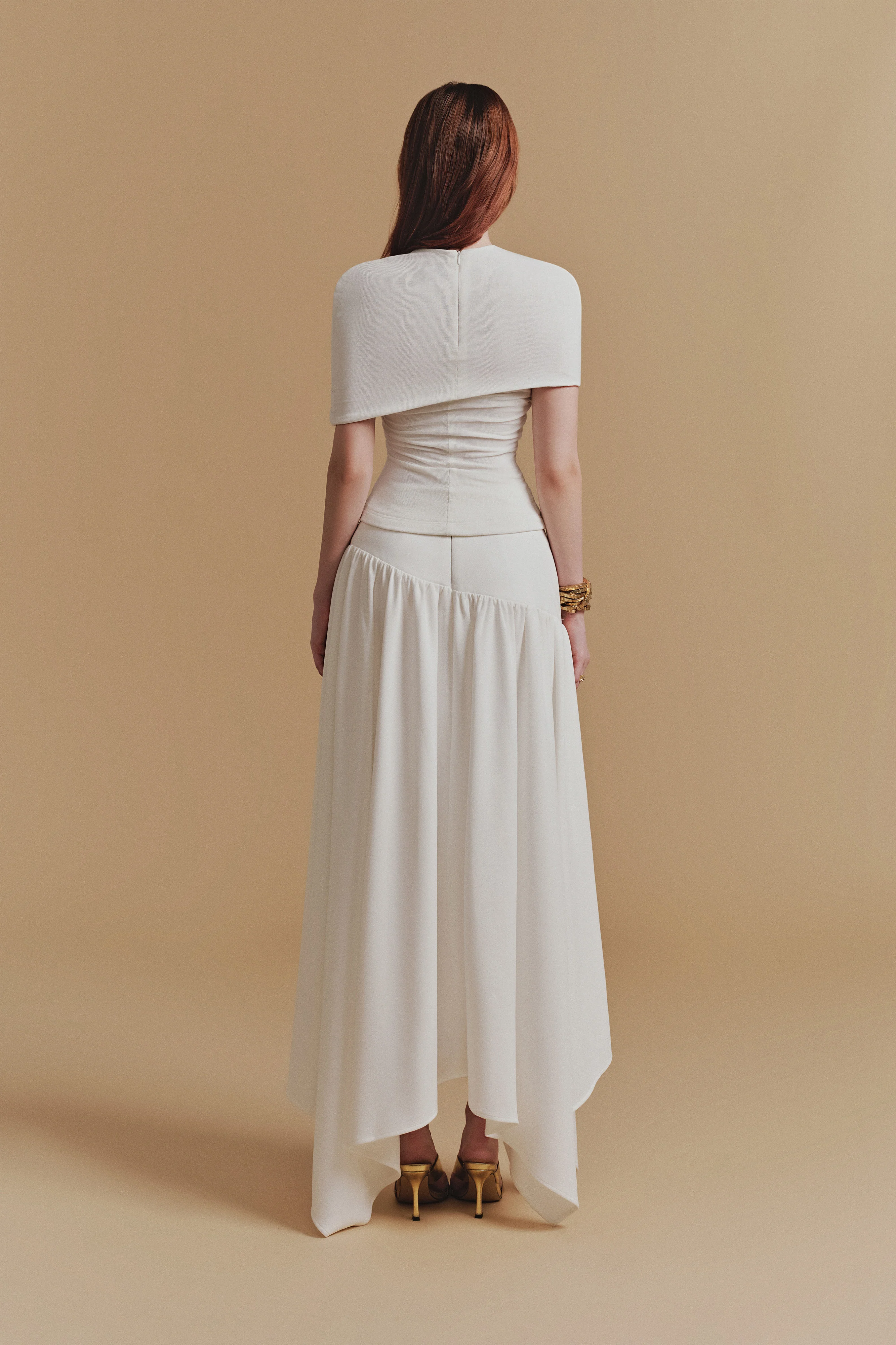 CASSIA Asymmetrical Midi Skirt - Image 4