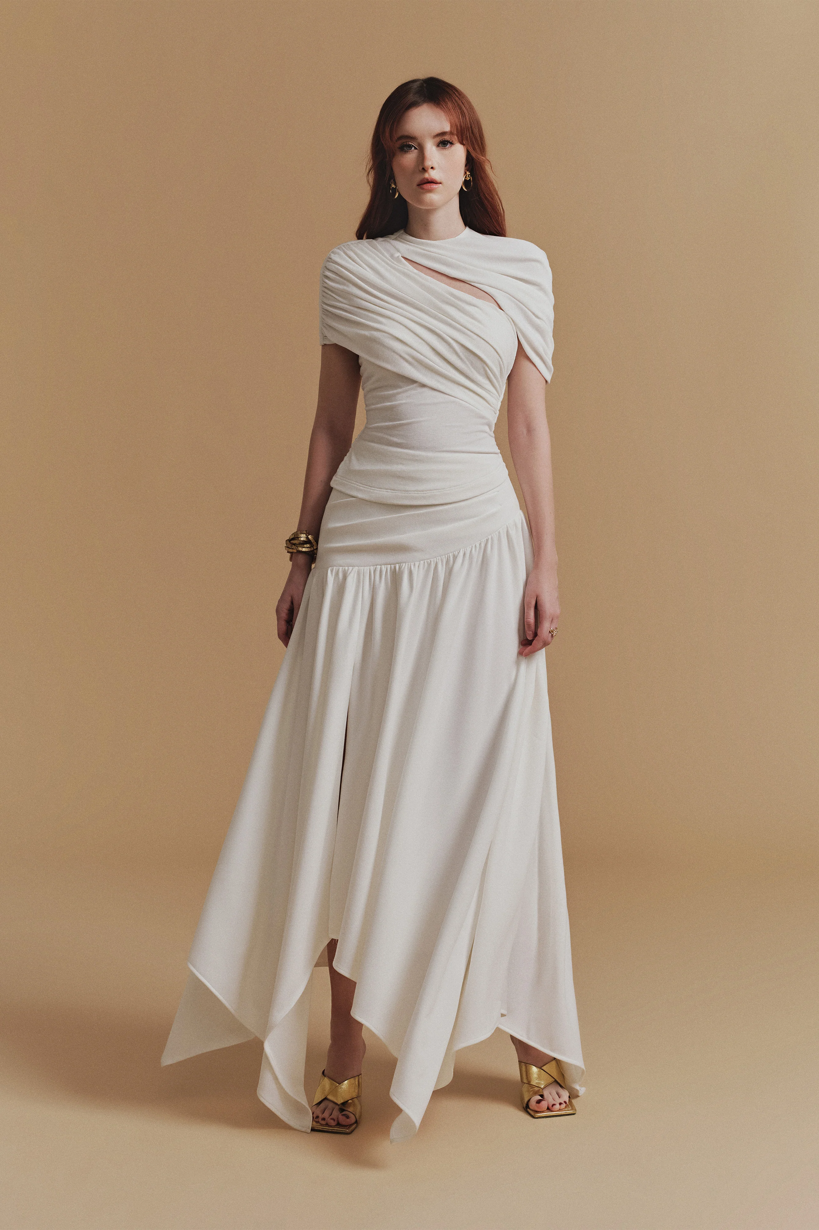 CASSIA Cut-out Drapped Top - Image 3
