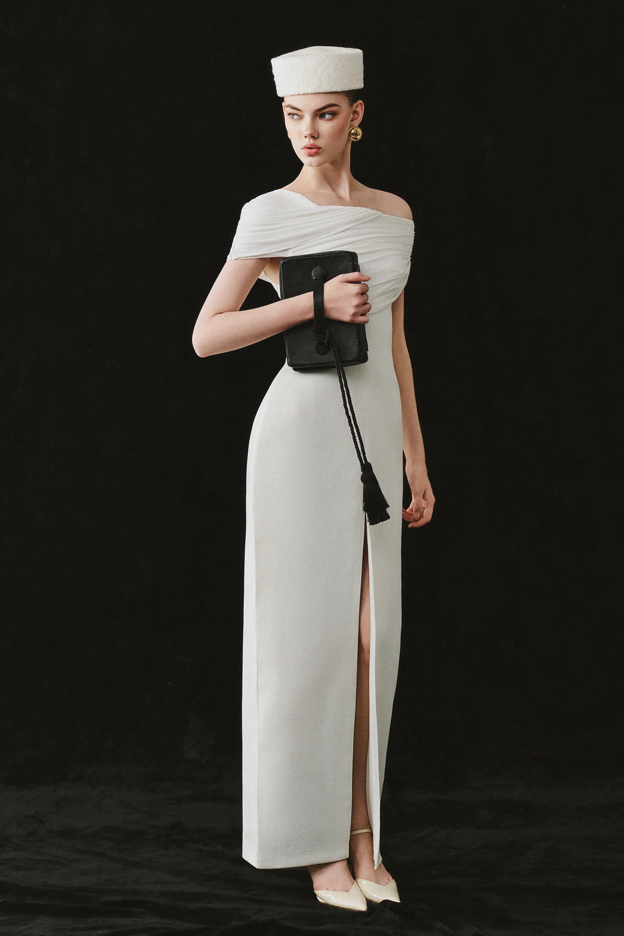 ESMARA Off-Shoulder Slit Maxi Dress - Image 2