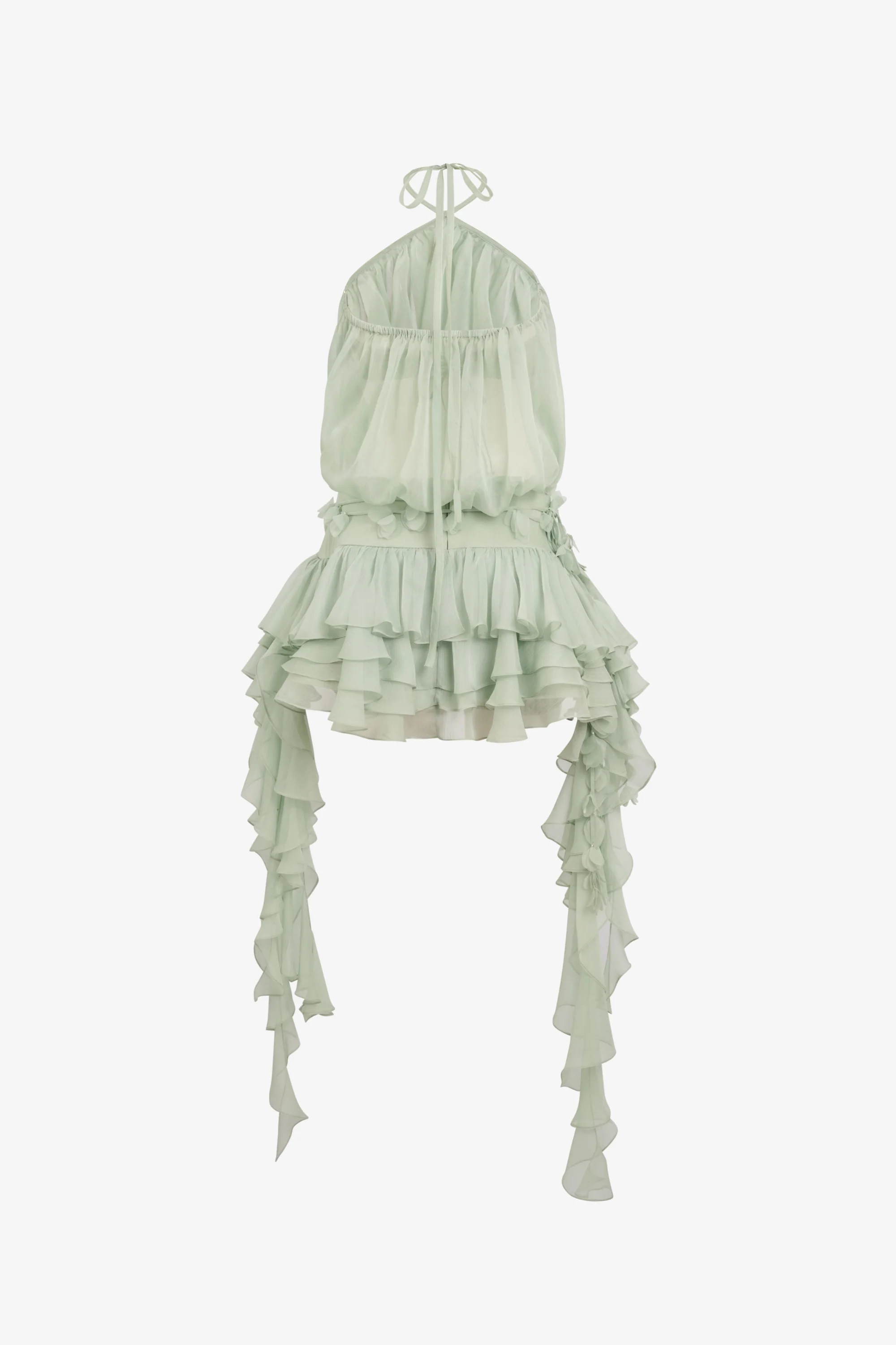 Evelina Halter Draped Mini Dress - Image 10