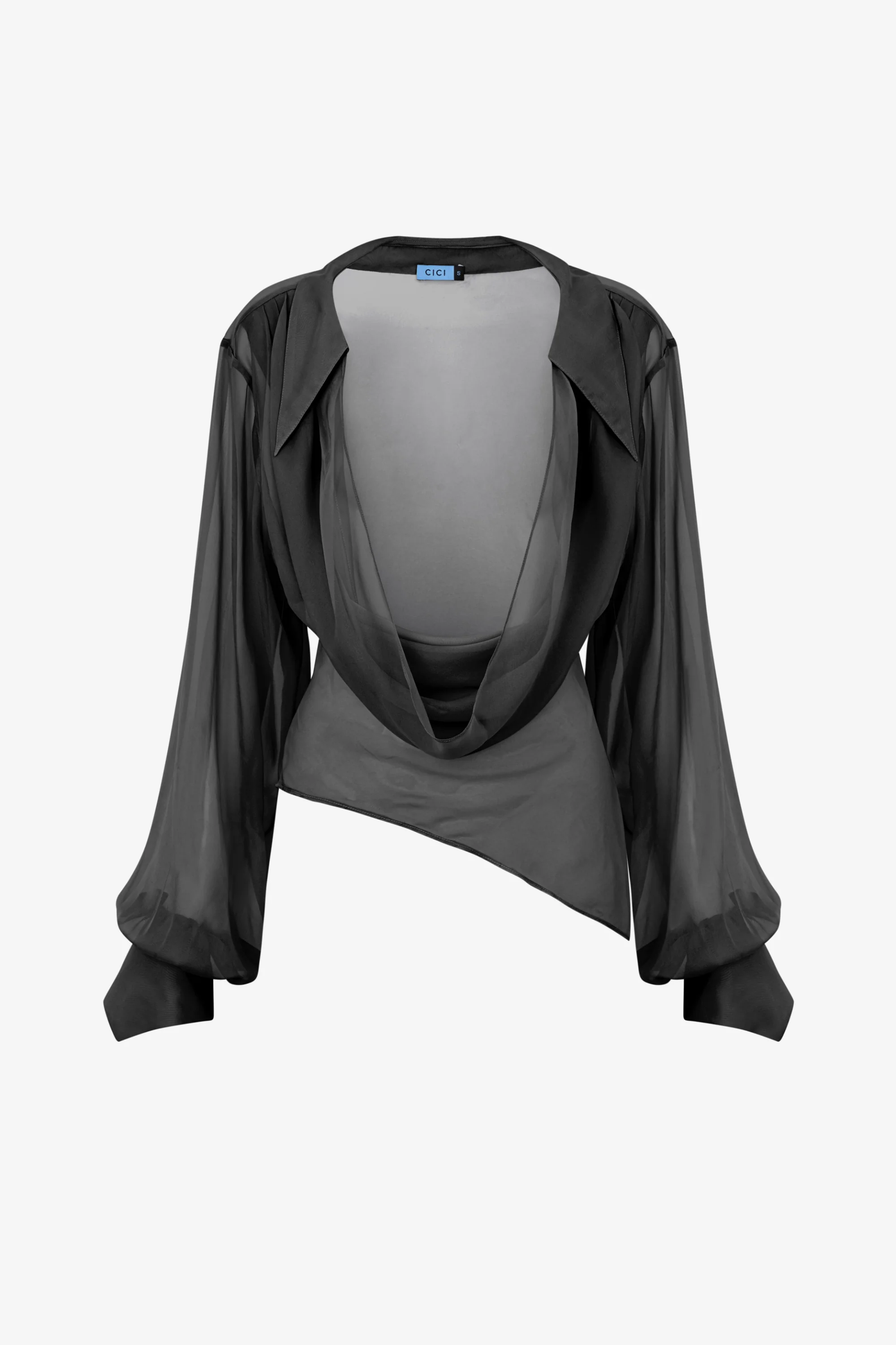 Fera Chiffon Overlay Blouse - Image 14
