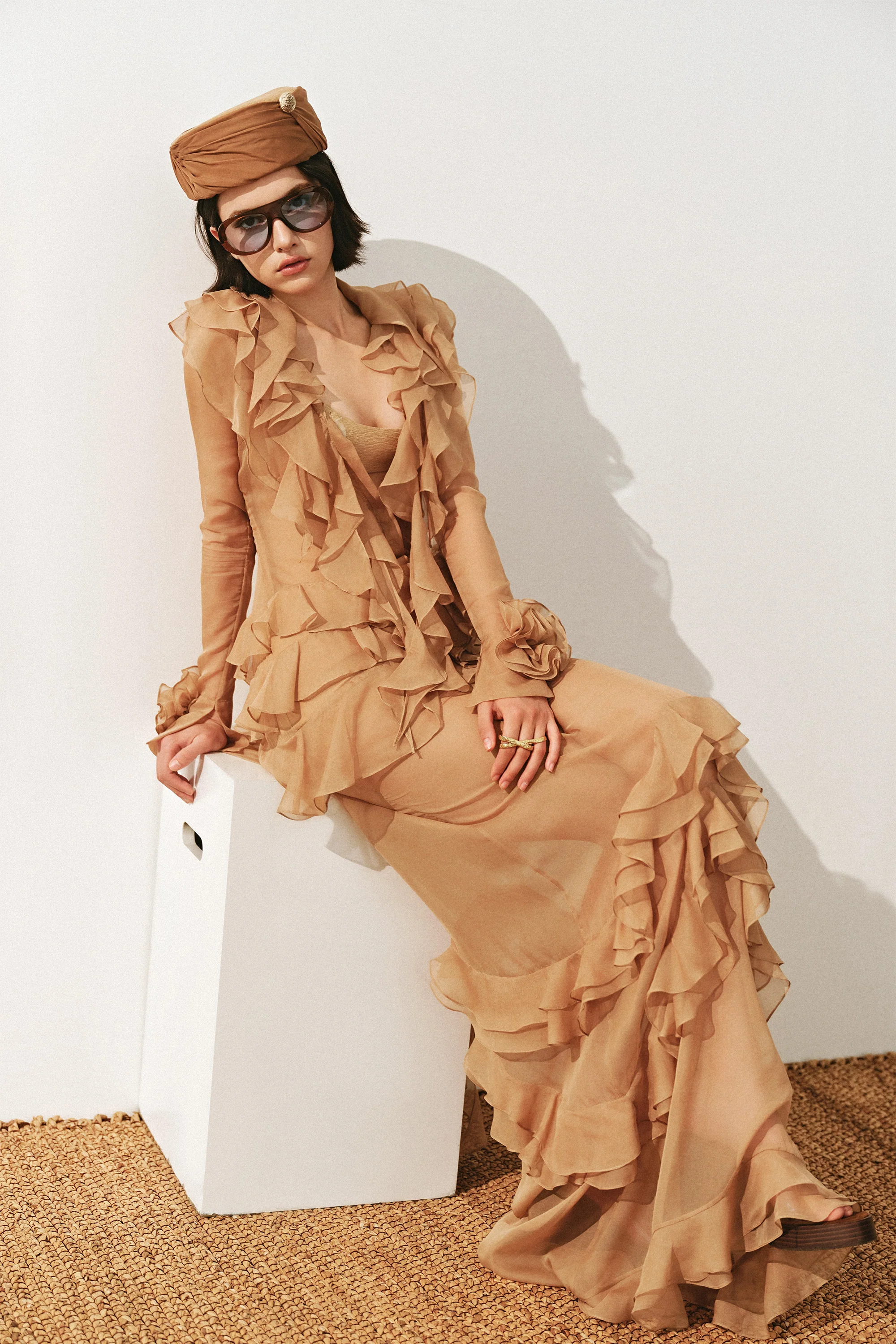 Goldie Ruffle Maxi Dress - Image 6