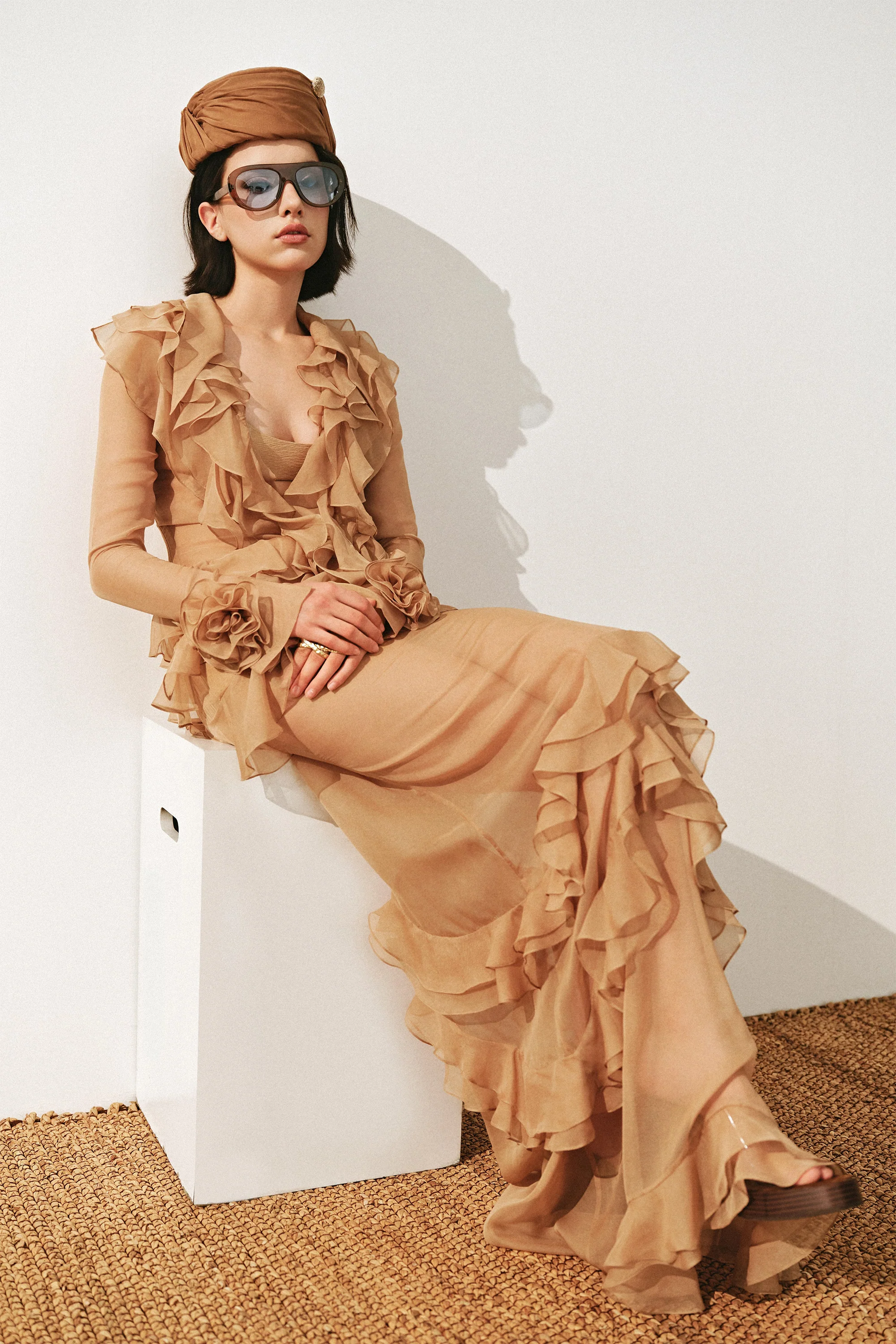 Goldie Ruffle Maxi Dress - Image 7