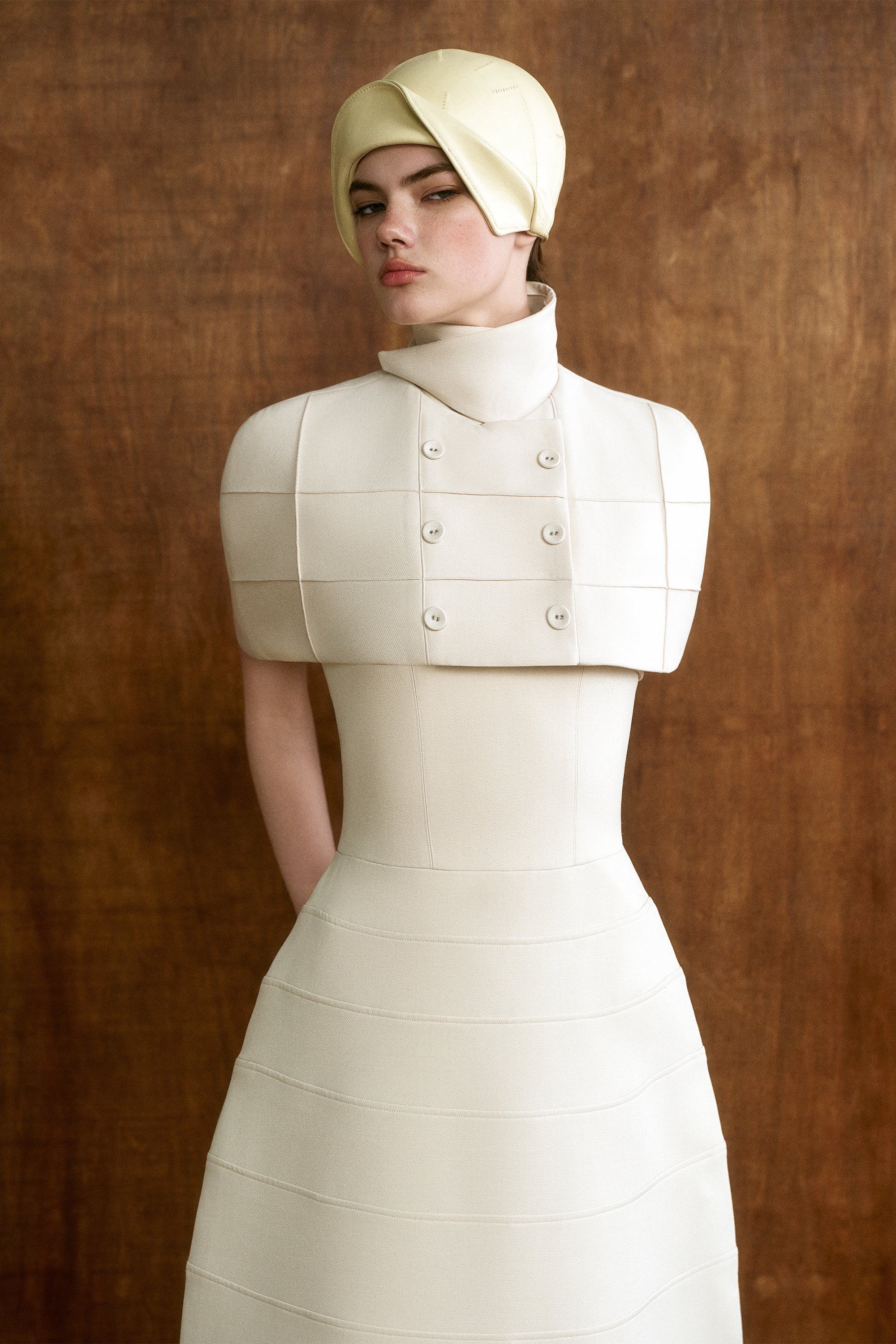 IVORIA With Cape Midi Dress - Image 7
