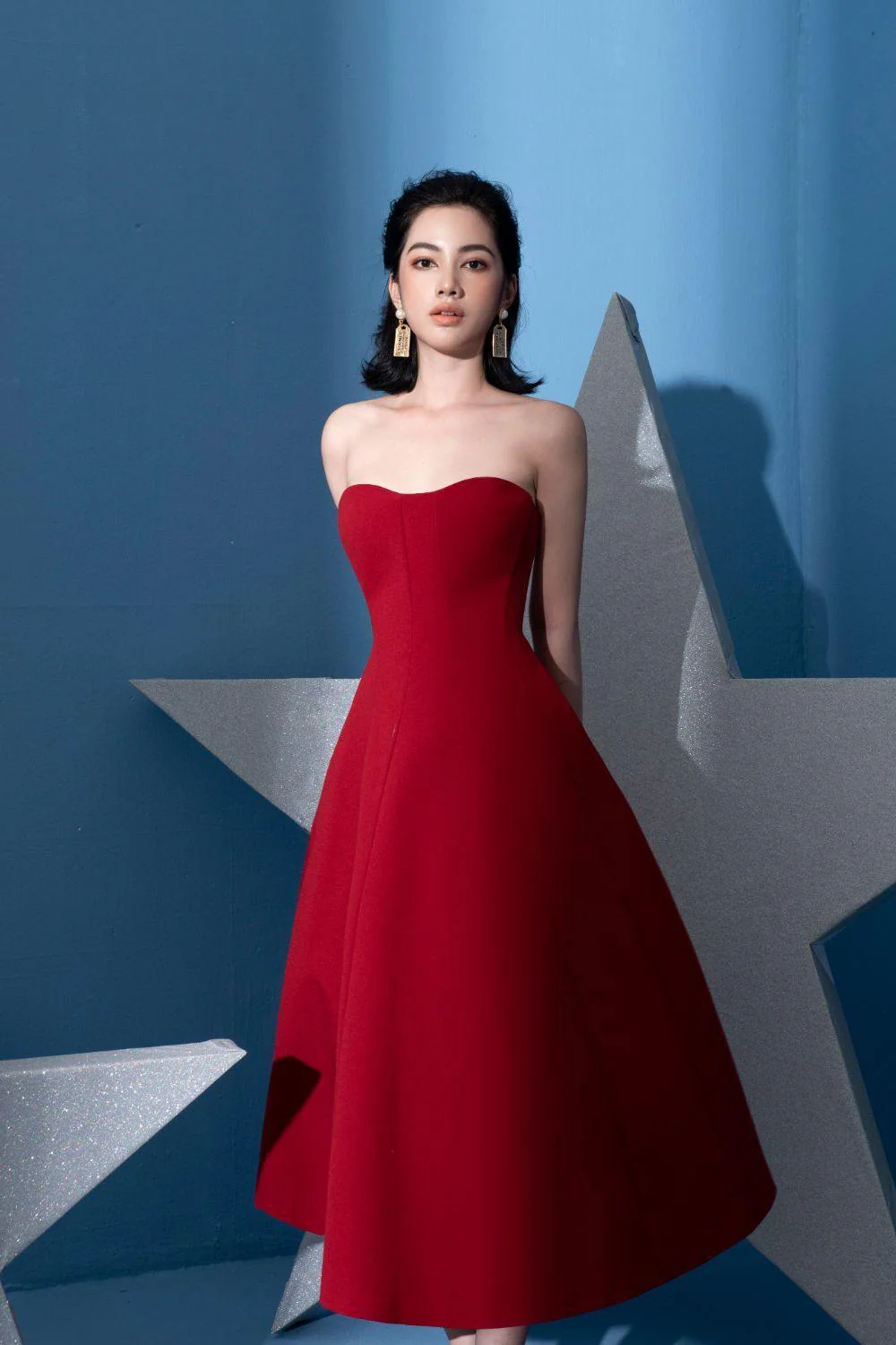 Jocasta Bustier Midi Dress - Image 6