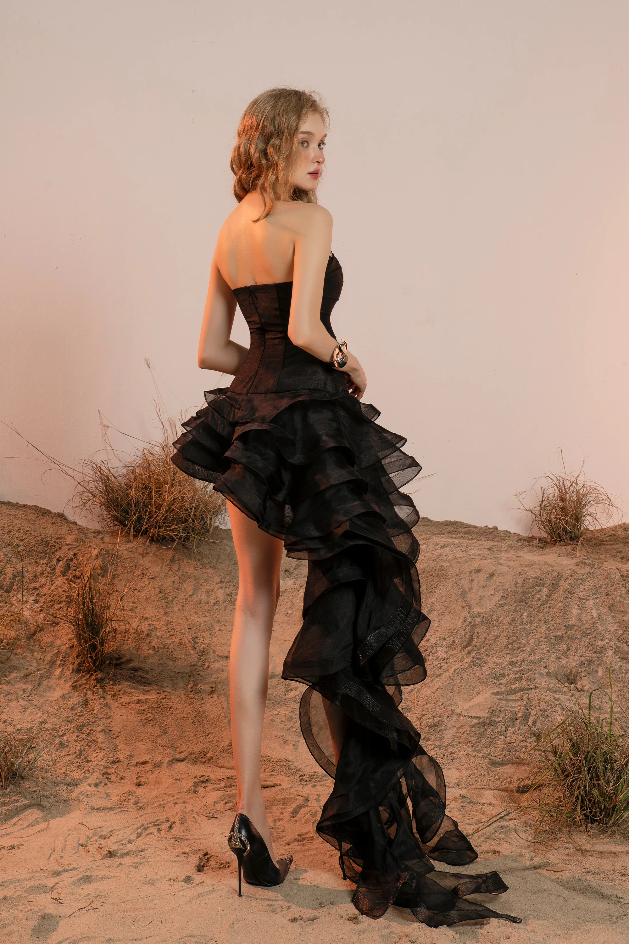 Josephine Crystal Embellished Mini Dress - Image 3