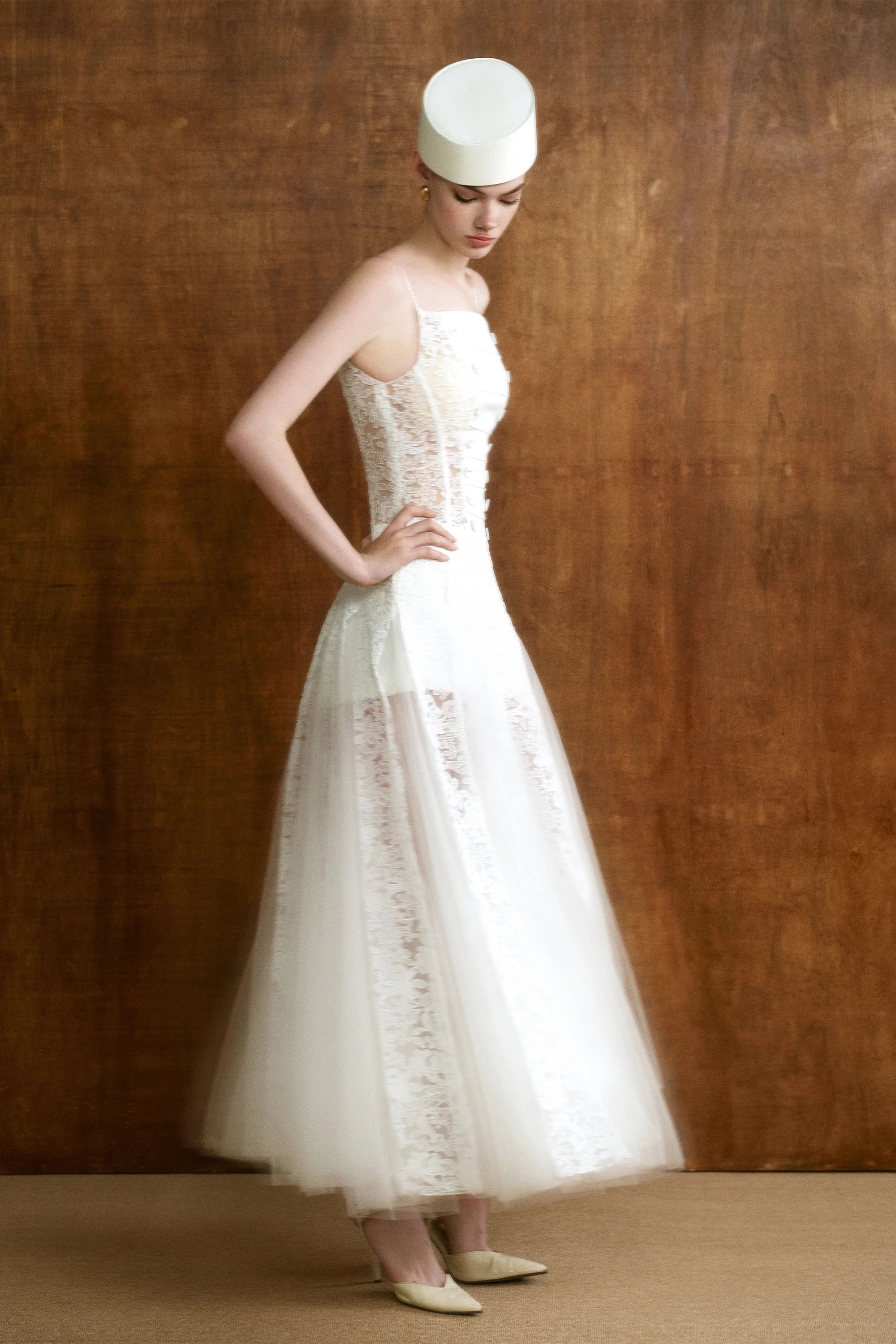 MARIEL Scarf-Neck Lace Maxi Dress - Image 2