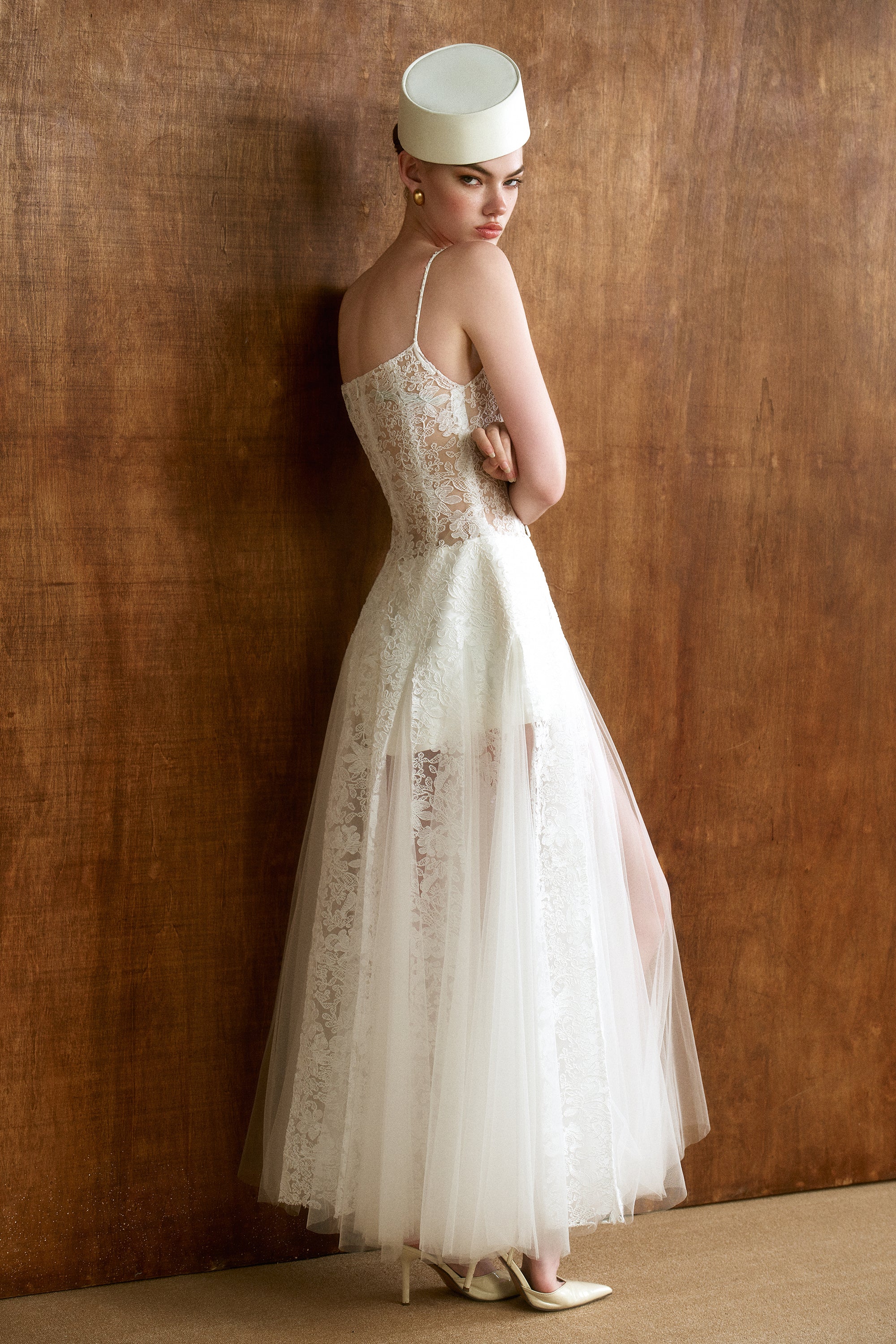 MARIEL Scarf-Neck Lace Maxi Dress - Image 6