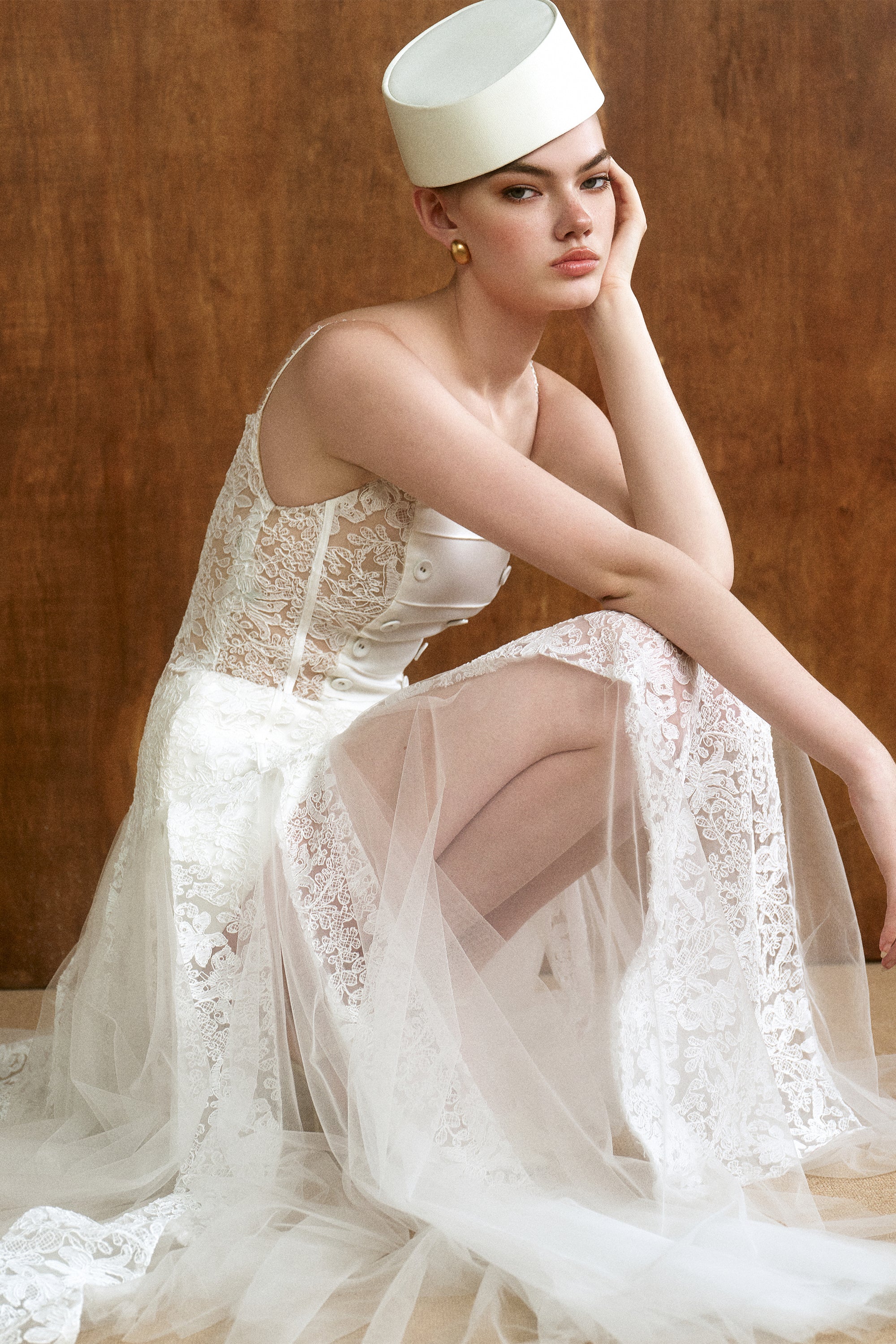 MARIEL Scarf-Neck Lace Maxi Dress - Image 7