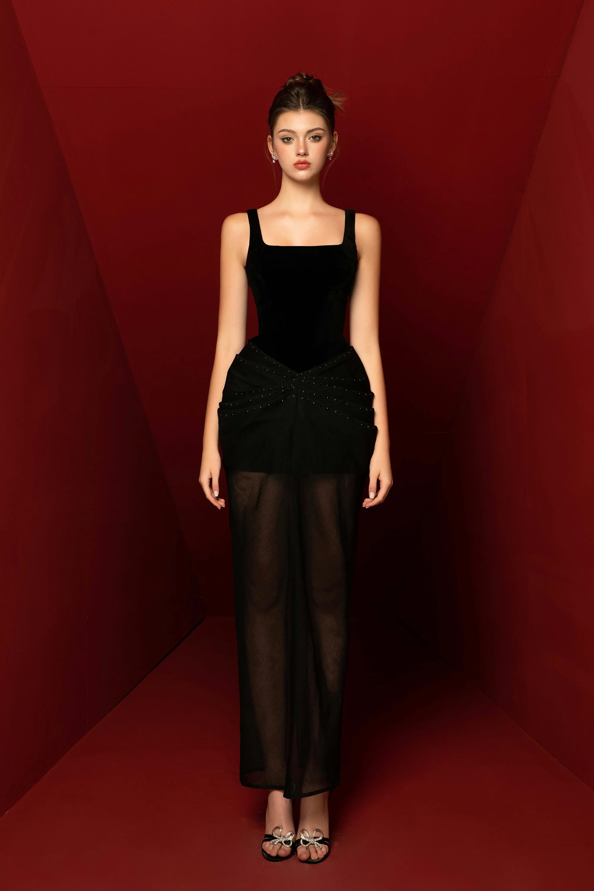 Mira Black Dress - Image 3