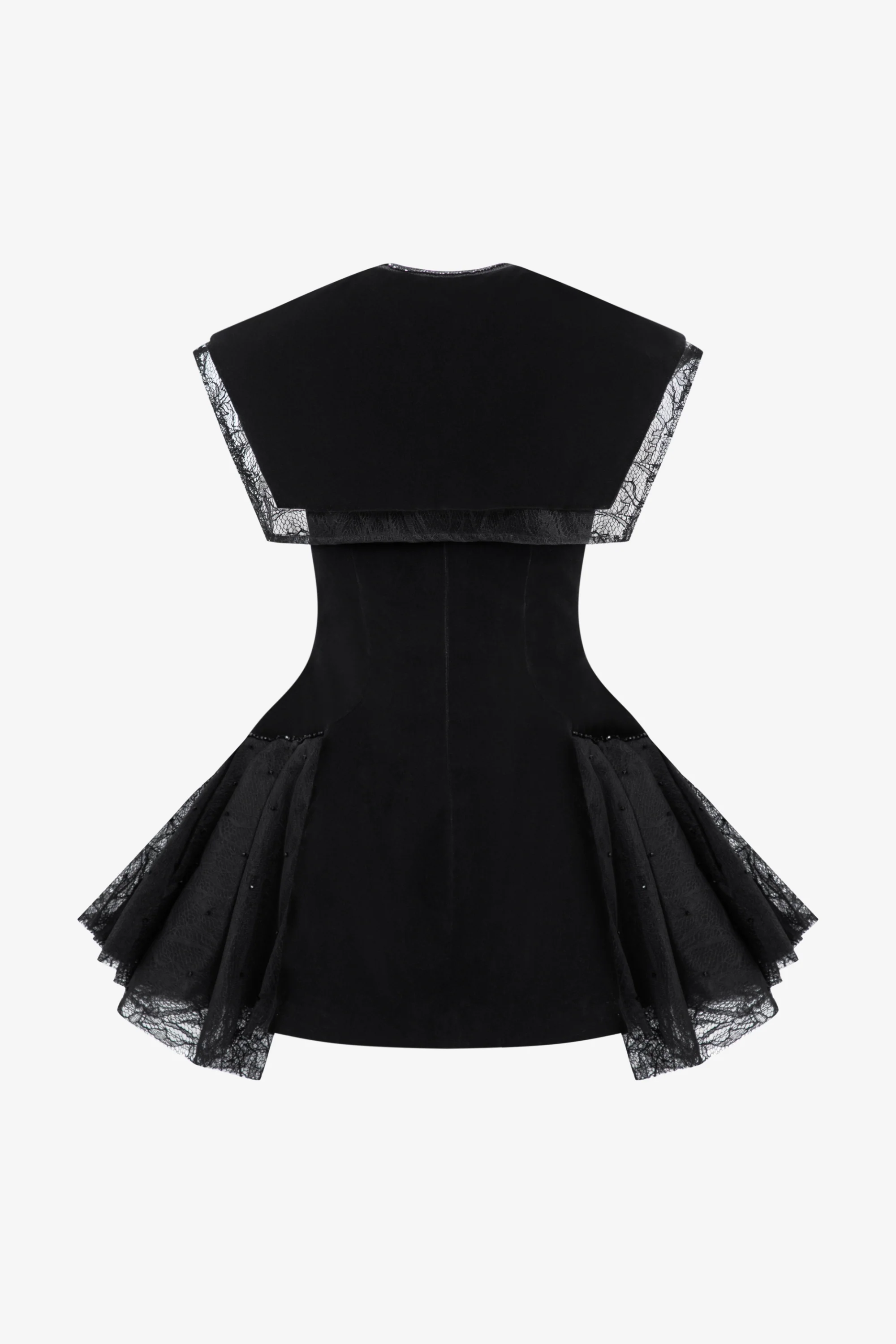 MORIS Mini Dress with Cape - Image 2