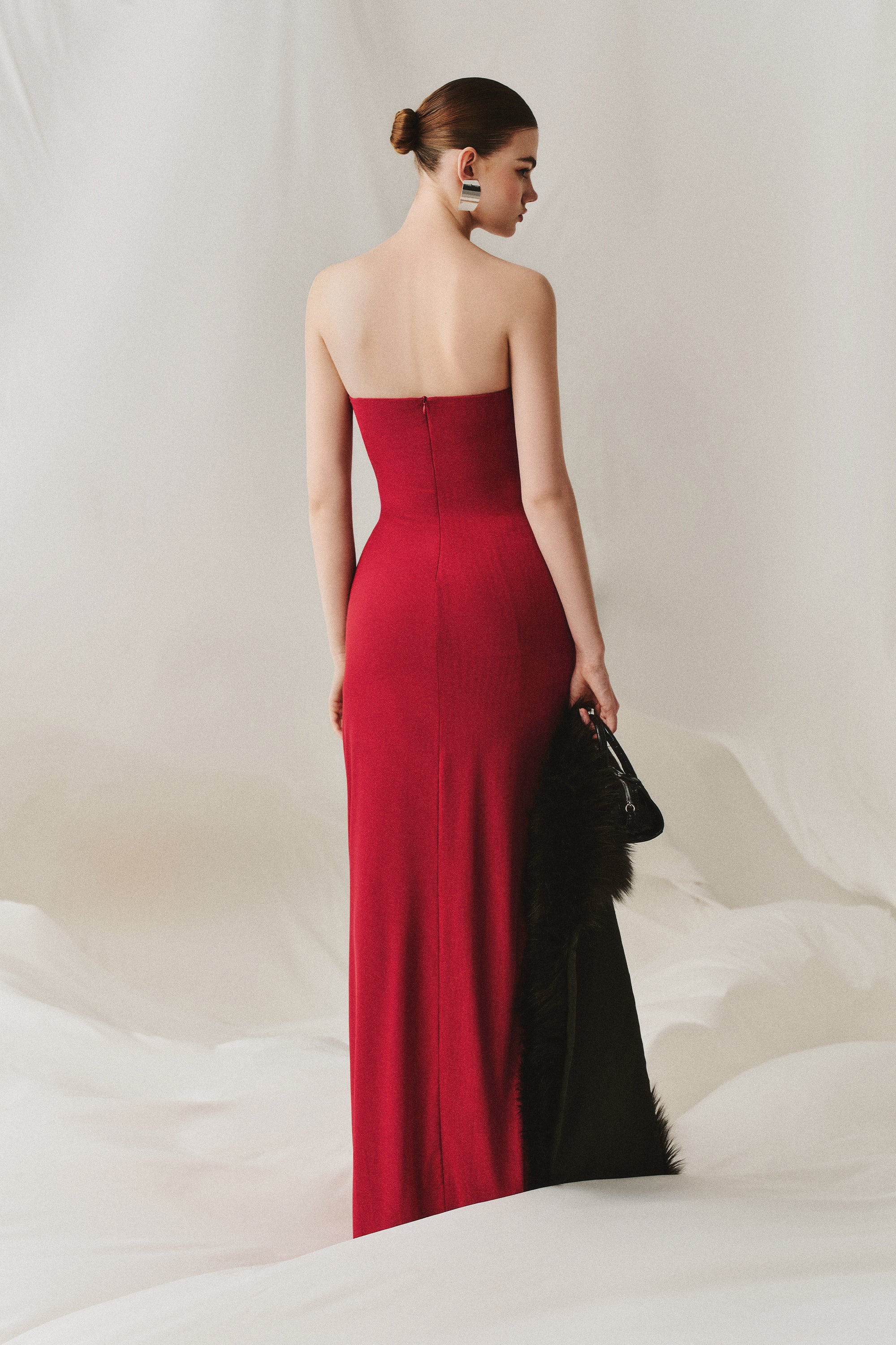 ROVENA Strapless Maxi Dress - Image 3