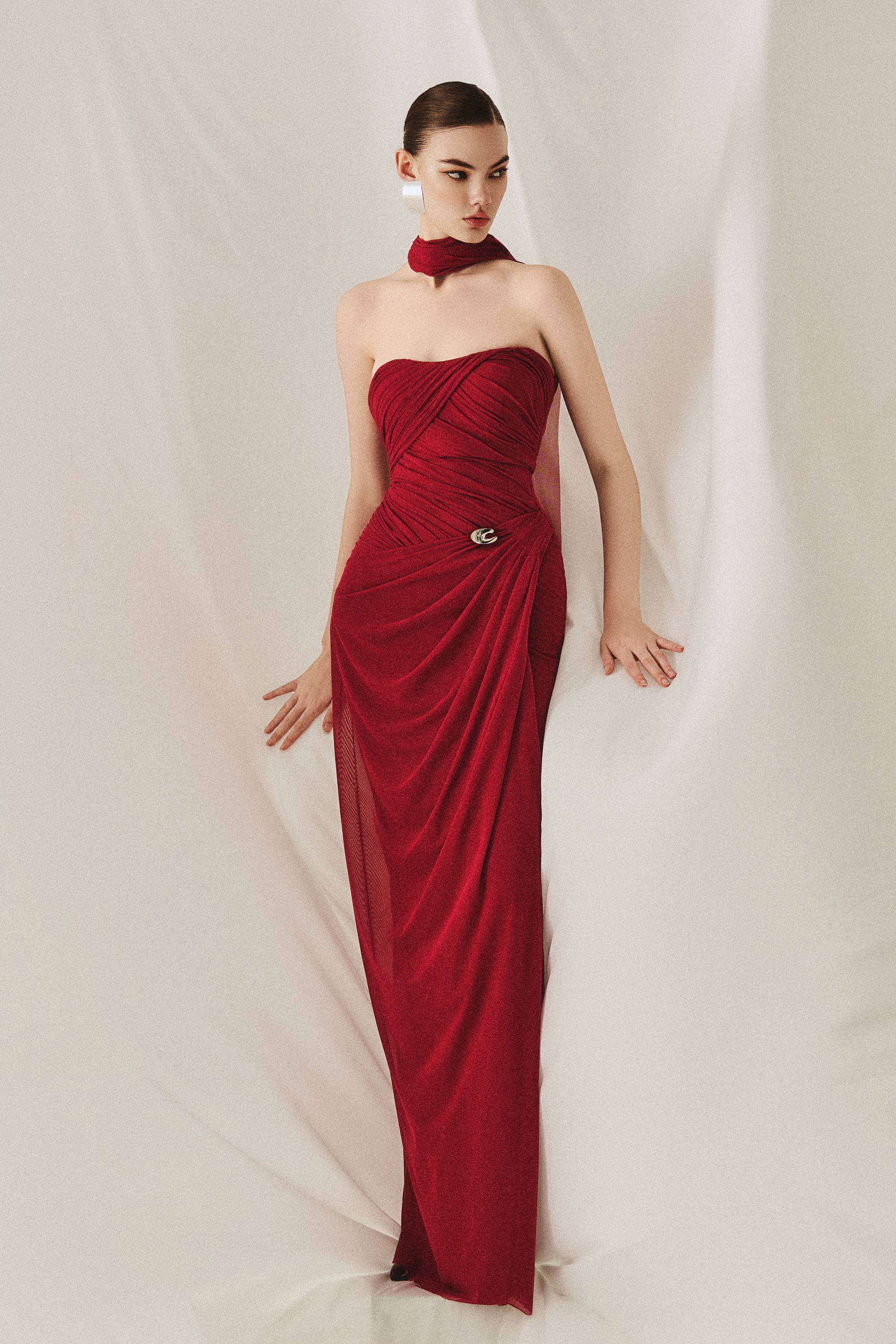 ROVENA Strapless Maxi Dress - Image 6