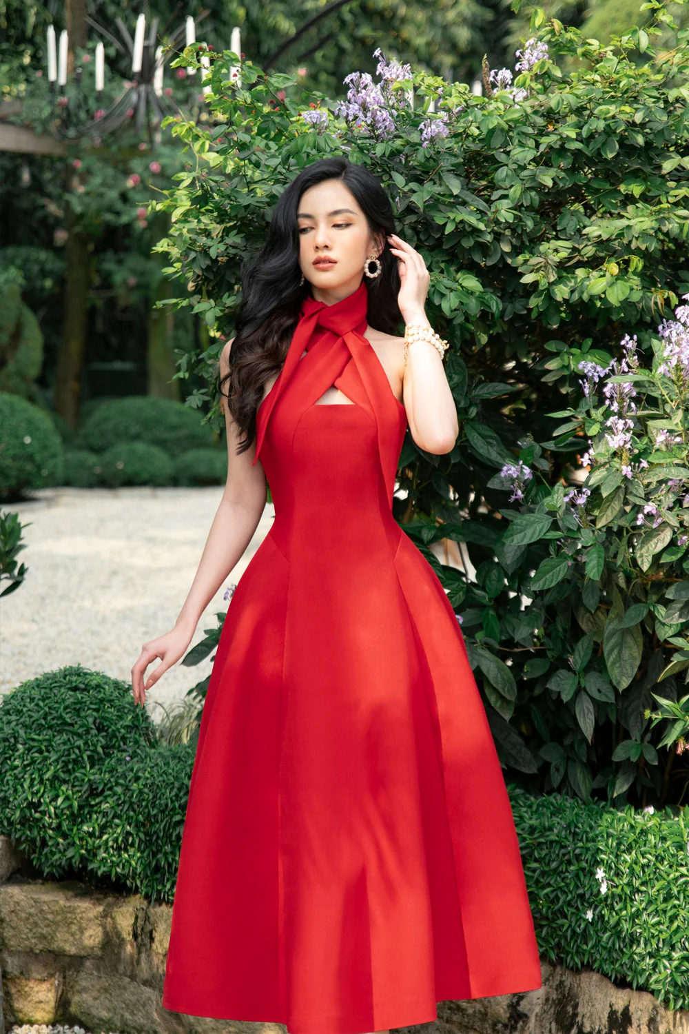 Saoirse Halter Neck Dress - Image 2
