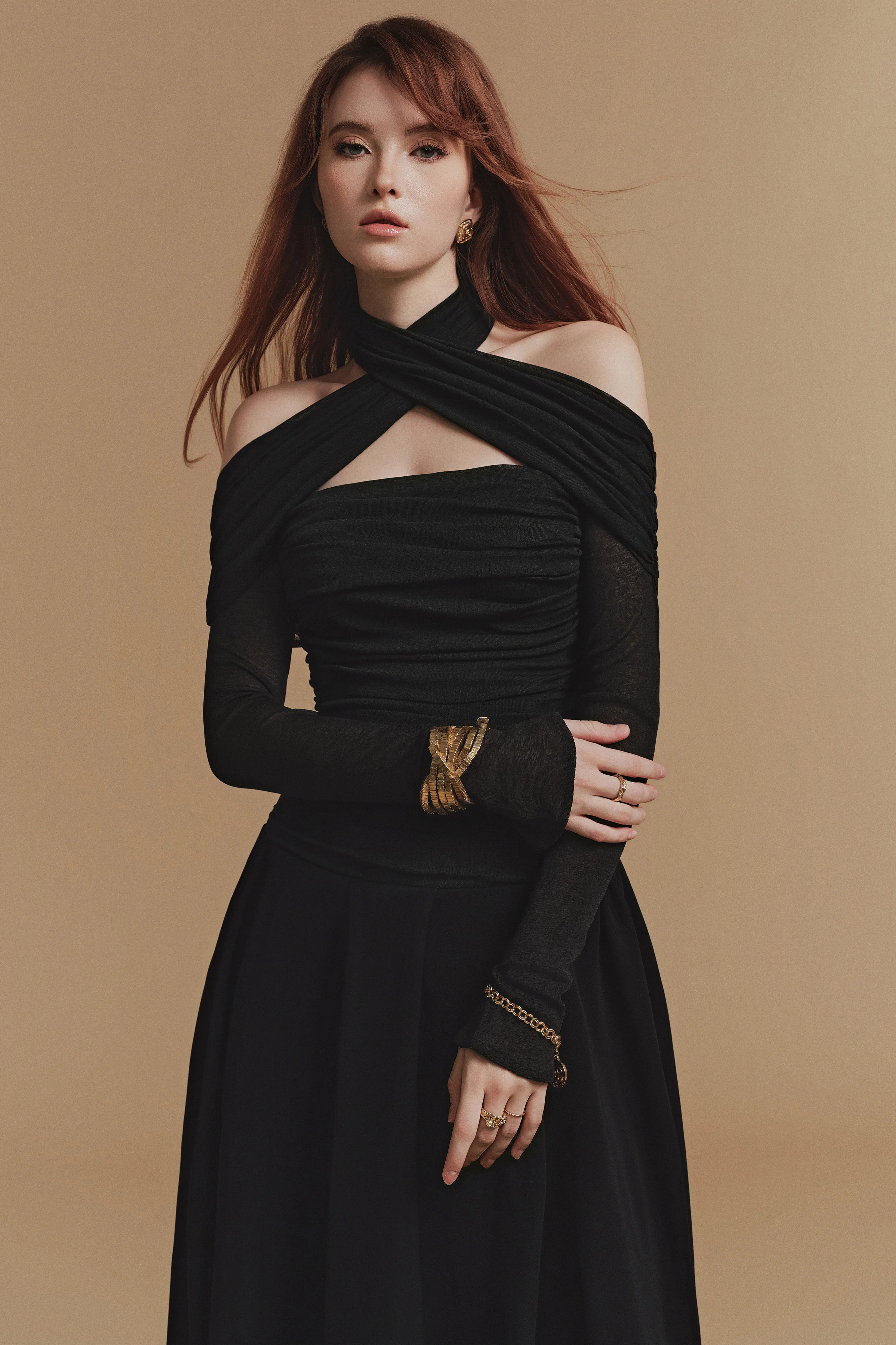 SILOUH Long sleeve Midi Dress - Image 3
